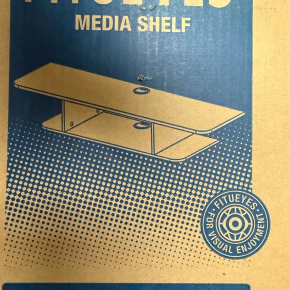 Fitueyes Media Shelf - Black
